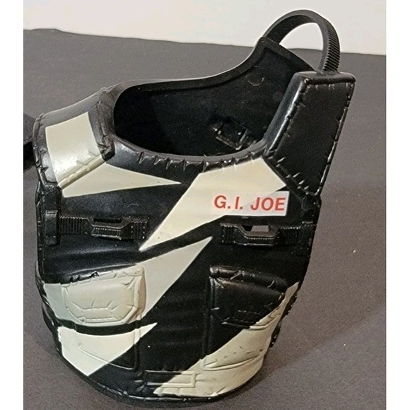 Vintage GI Joe Urban Camo Jumpsuit Black White Camo Armor Vest Accessory Clothes - Picture 2 of 6